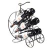 Vintiquewise Vintage Decorative Metal Bicycle 6 Bottle Countertop Tabletop Wine Holder QI003561